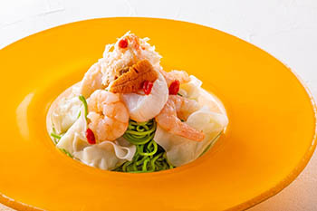 海老ワンタン入り海鮮冷麺